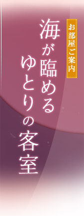 お部屋ご案内 - 海が臨めるゆとりの客室